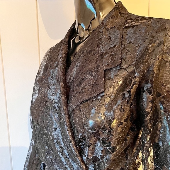 Vintage Black Lace Blouse - Picture 3 of 10